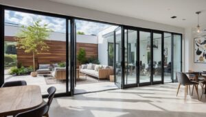 Image showing the Benefits of bifold doors for commercial spaces.